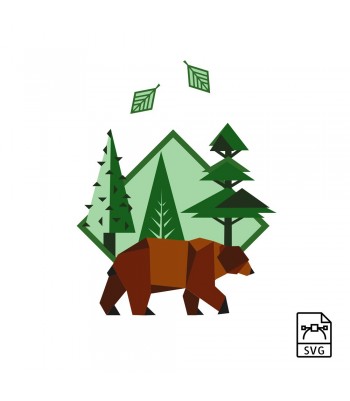 Brown bear - Vector graphics
